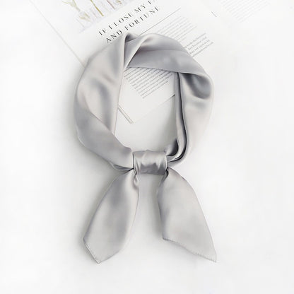 28" x 28" Light Gray Square Scarf Neck Scarves Kerchief Neckerchief Handbags Wrap Scarf #62