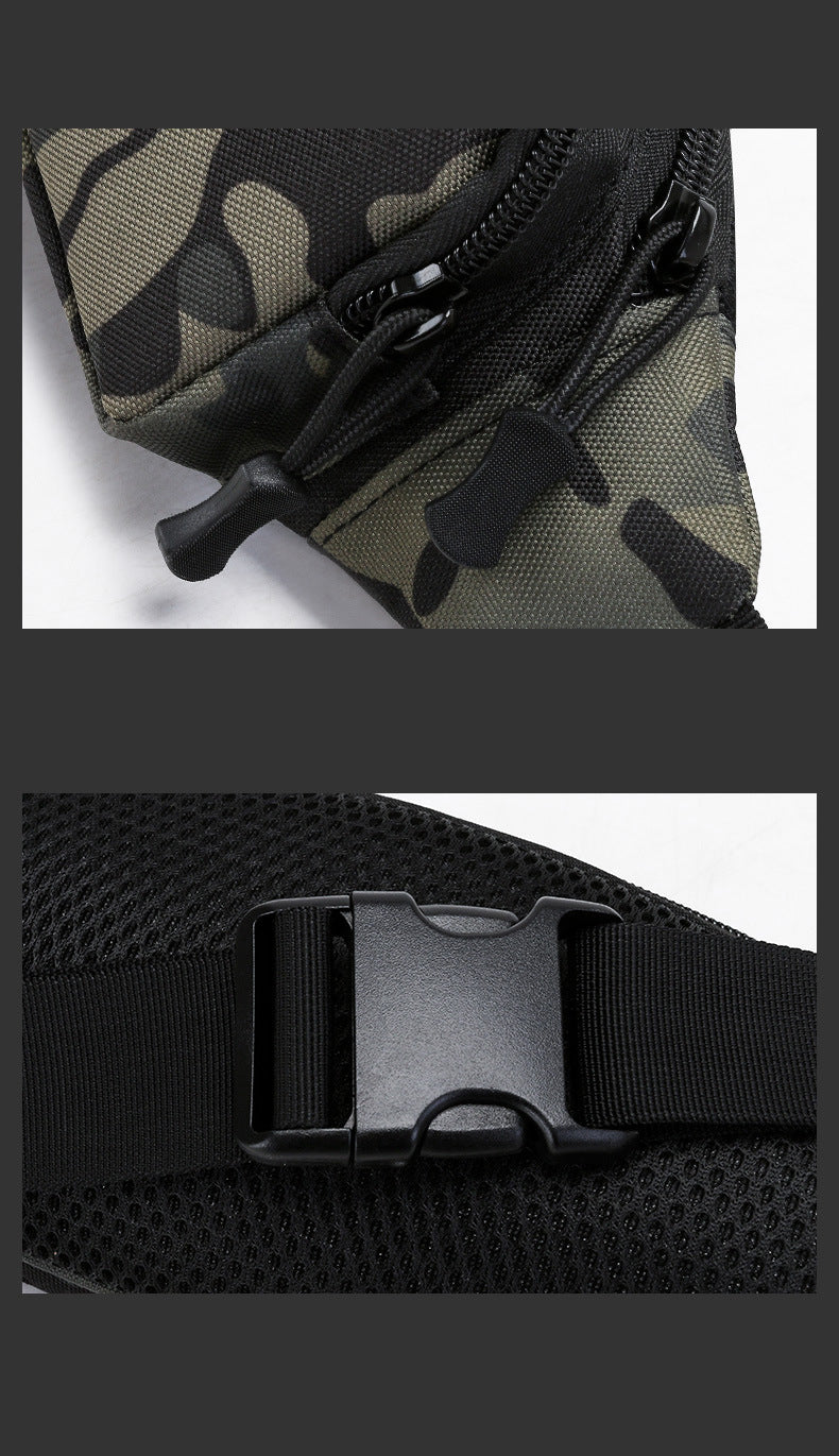 Multi Functional Outdoor Sports Water Resistant Oxford Camouflage Fanny Pack