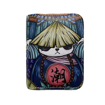 Fashion Organ Card Pouch with Multiple Card Positions, Small Change Wallet, ID Card Holder