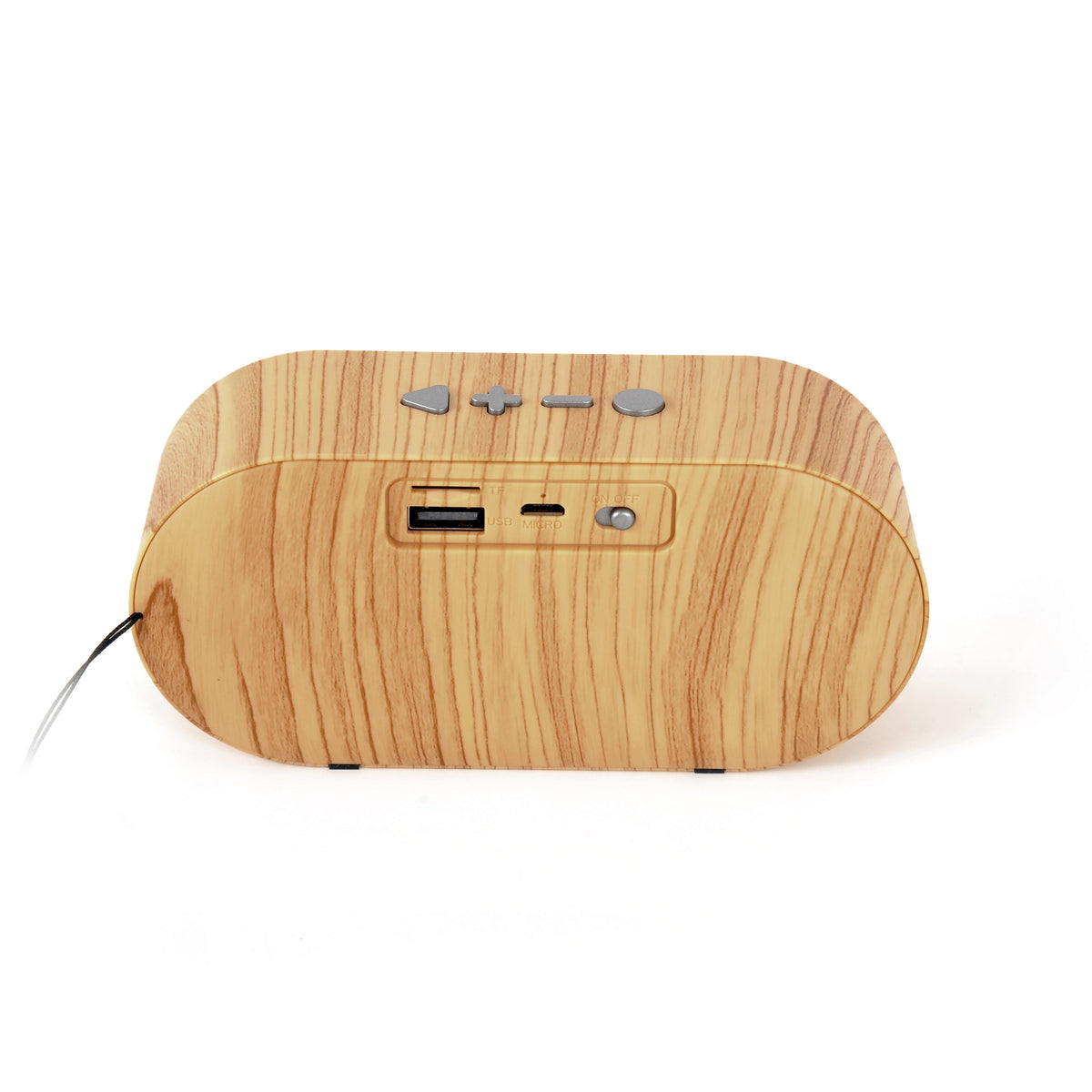 Light Wood Grain Brown Blank Back View