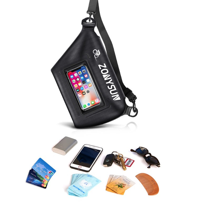 PVC Water ResistantWaist Bag Laser Waist Bum Bag W/Adjustable Belt