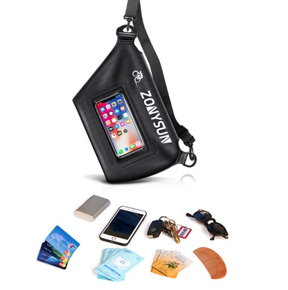 PVC Water ResistantWaist Bag Laser Waist Bum Bag W/Adjustable Belt