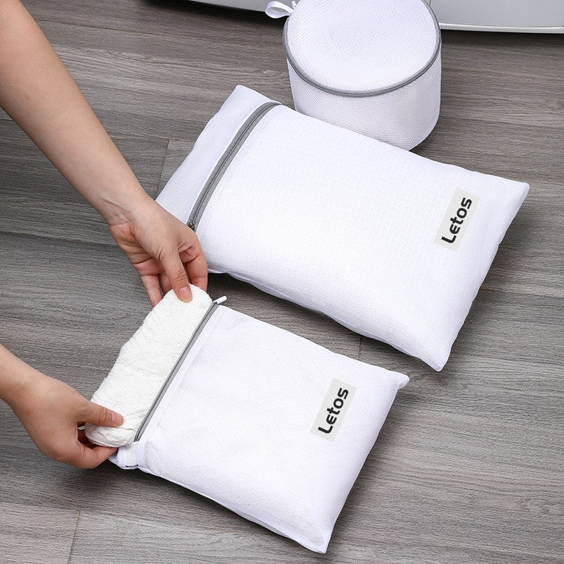 15.8x19.7" Fine Mesh Laundry Bags Laundry Wash Bags W/ Sturdy Zipper for Delicates-Woven Label