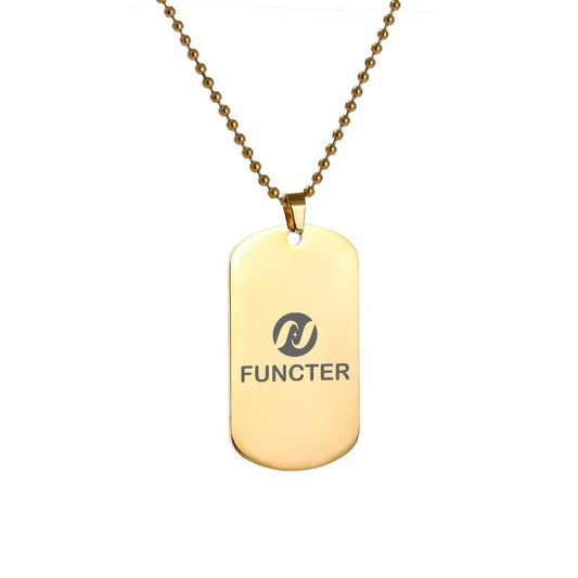 Polished Stainless Steel Pendant Bead Necklace