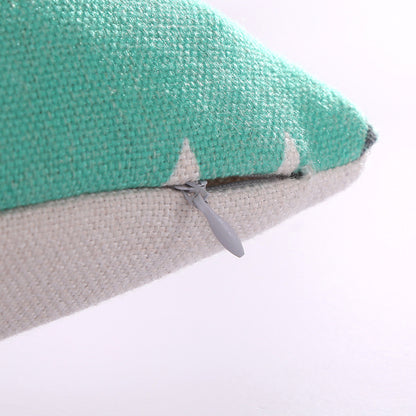 Full Printed 19.7 x 19.7" Premium Square Linen Throw Pillowcase With Hidden Zipper
