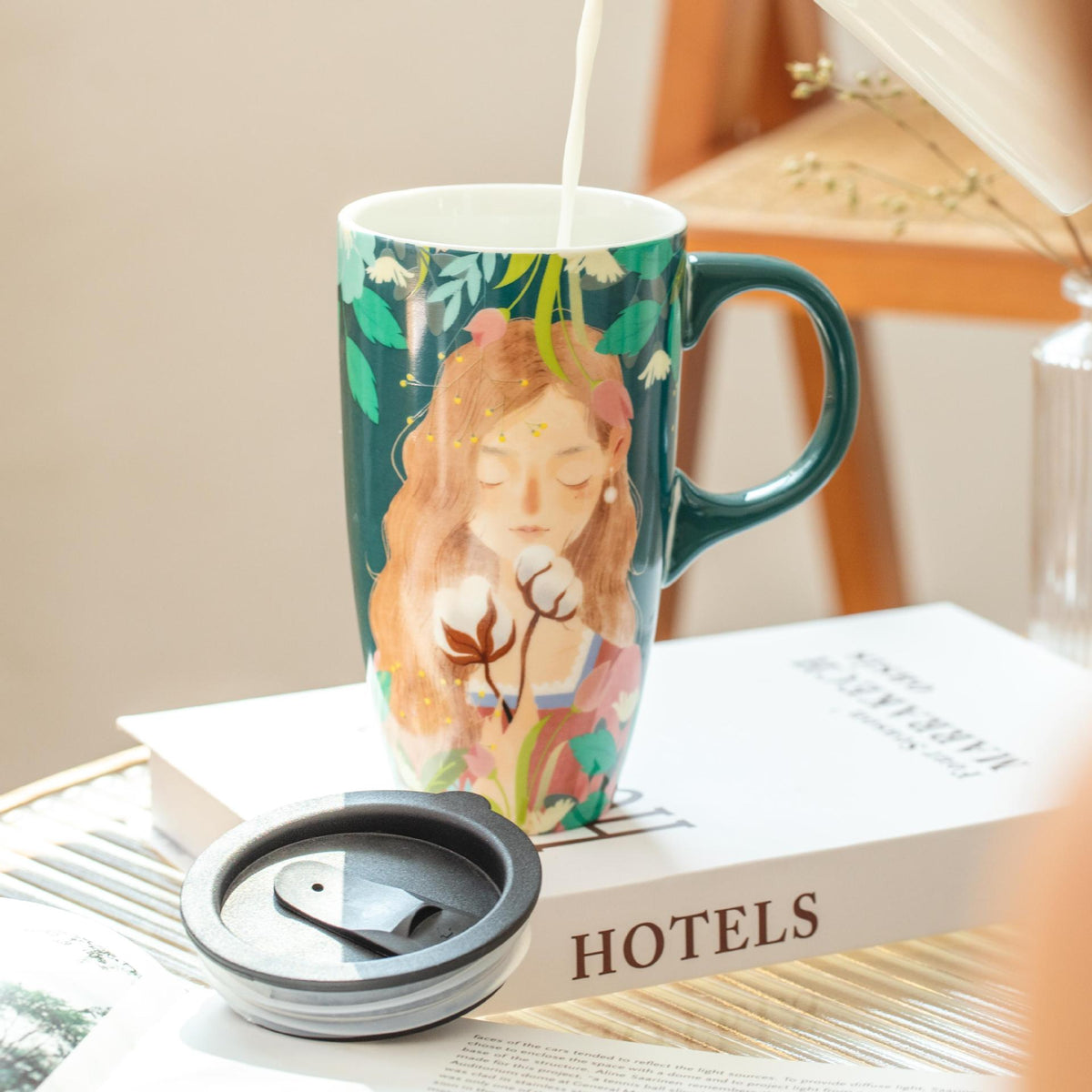 18.5 Oz. Ceramic Mug/Milk Cup/Coffee Cup W/A Lip
