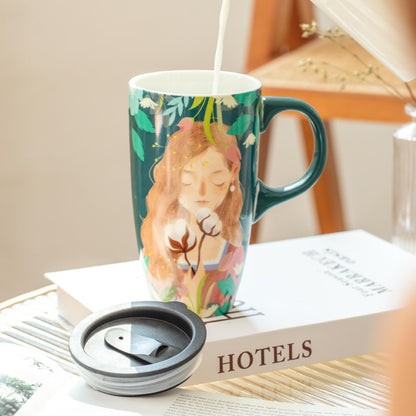 18.5 Oz. Ceramic Mug/Milk Cup/Coffee Cup W/A Lip