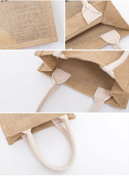 Large Burlap Tote Bag