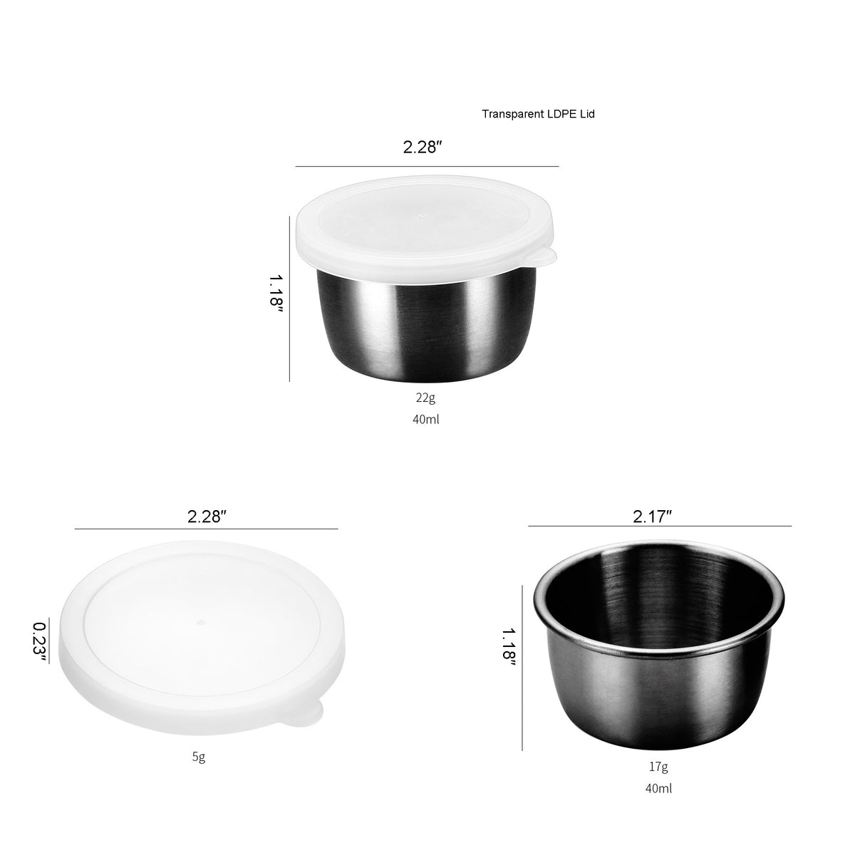 Size and weight information