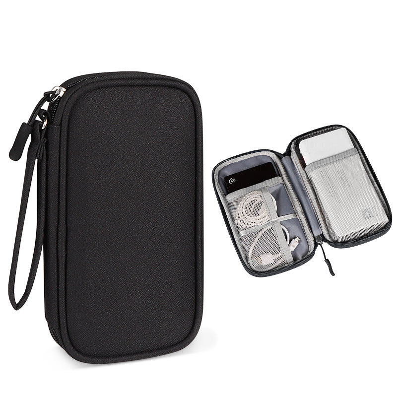 Electronic Organizer Travel Cable Organizer Bag Pouch (1 Layer)