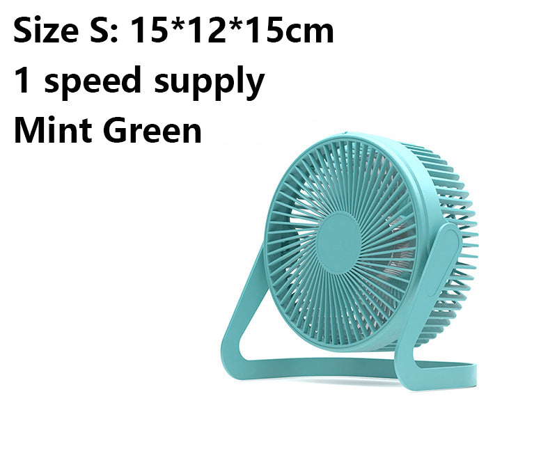 5" Plug-in Desk Fan USB Fan Speed Adjustable Fan(Size S)