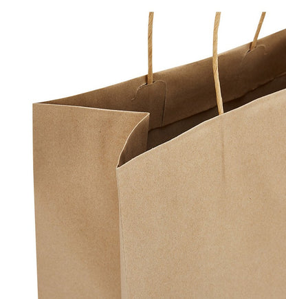 Kraft Paper Gift Bags (11.0L x 5.9D x 11.0H Inches)