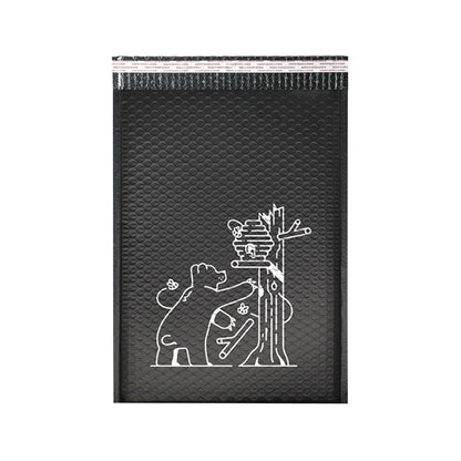 9.7 x 11" Black Poly Bubble Mailer Self Seal Padded Envelopes for Shipping/ Packaging/ Mailing