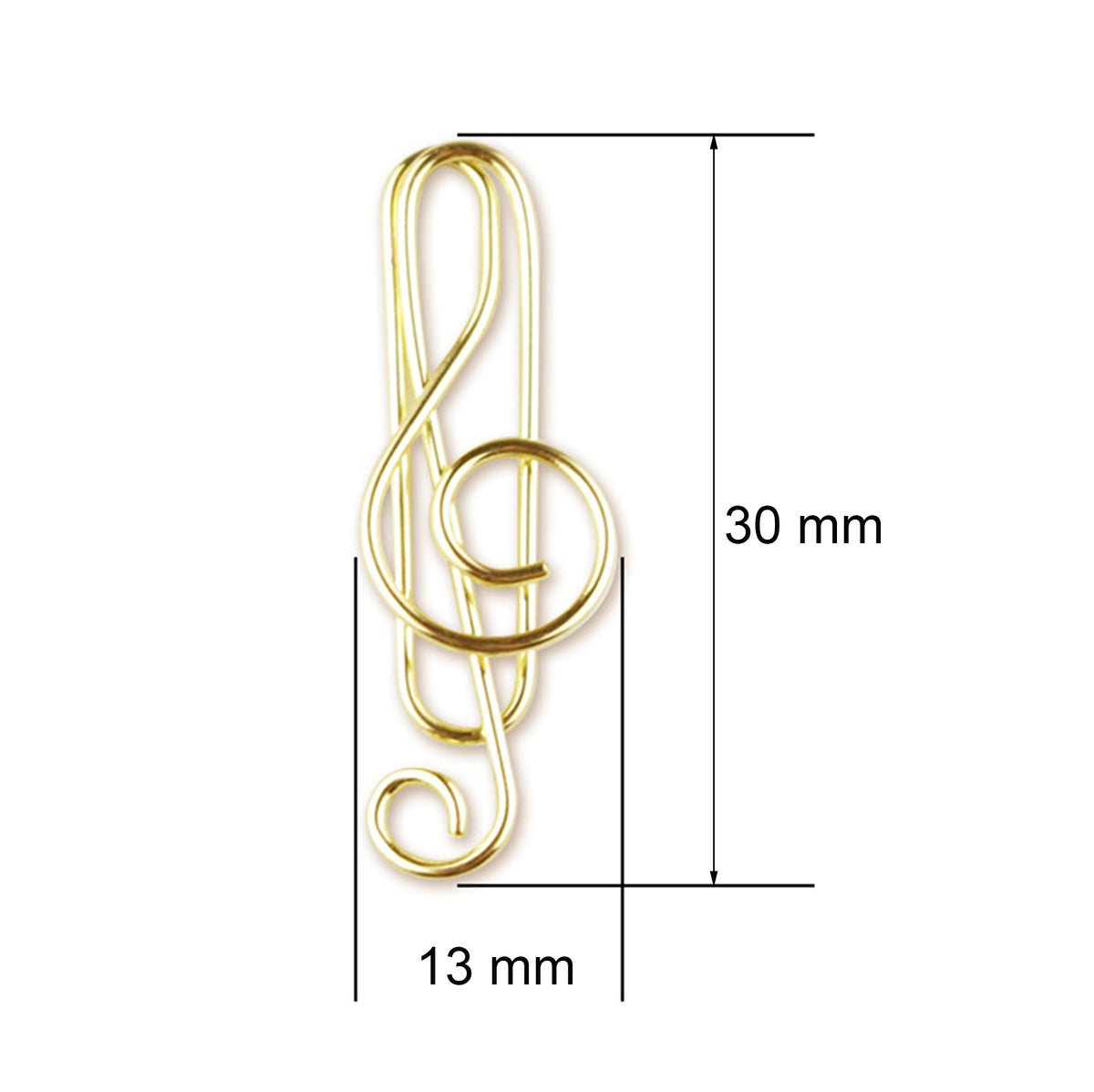 20 pcs Mini Musical Notes Paper Clips