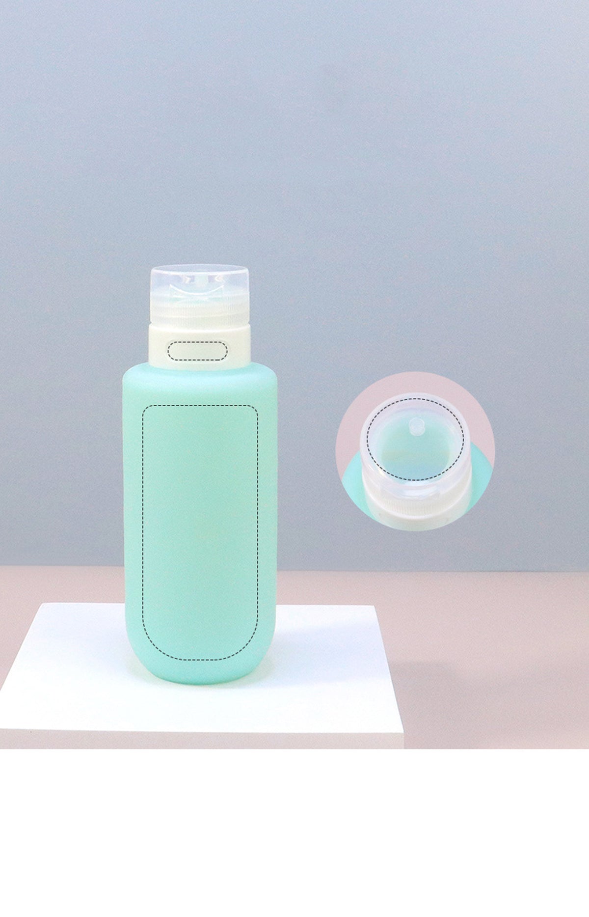 6.7OZ Silicone Travel Bottles for Toiletries, Leak-Proof Refillable Cosmetic Squeeze Bottles