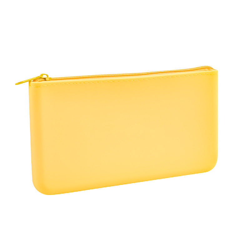 Portable Silicone Zipper Bag Multi Purpose Soft Organizer Bag Makeup Bag