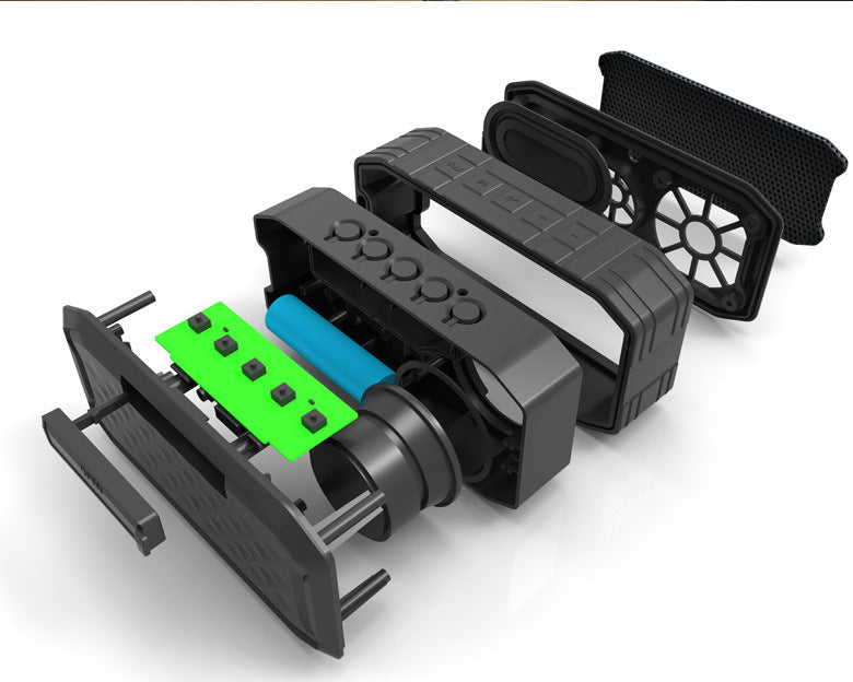 1200 mAh IP65 Waterproof Square Wireless Speaker