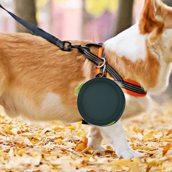 Multi Purpose Soft Silicone Bag Round Shape Samll Zippered Bag With Strap