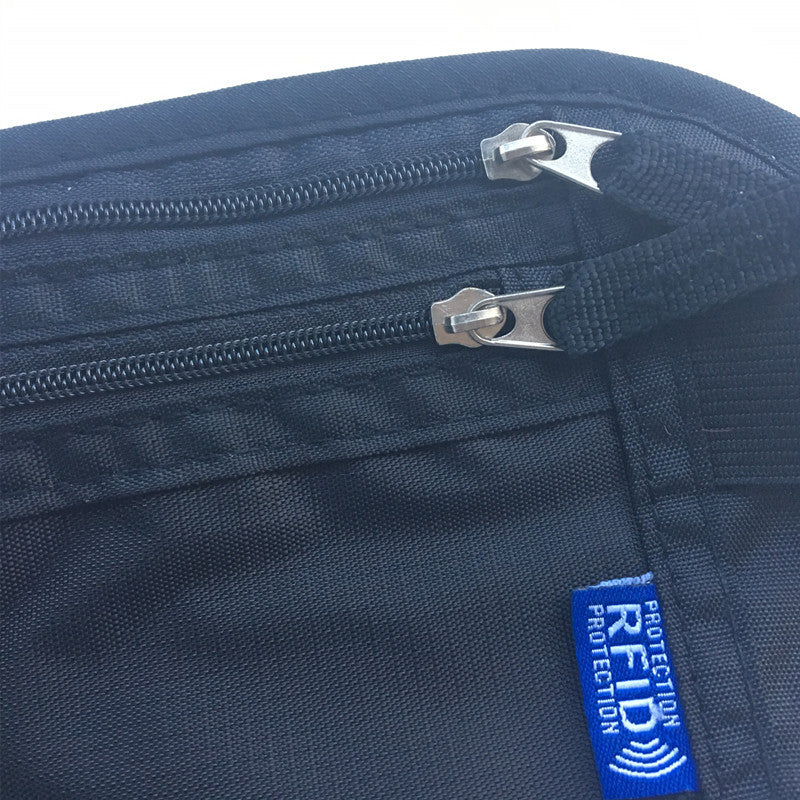 RFID Anti-theft And Anti-scanning Sport Fanny bag Polyester Waist Bag