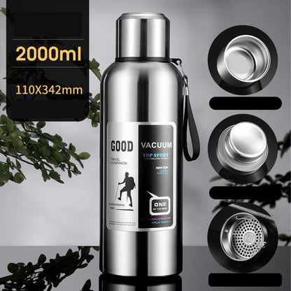 67OZ Stainless Steel Vacuum Insulated Water Bottle W/Cup
