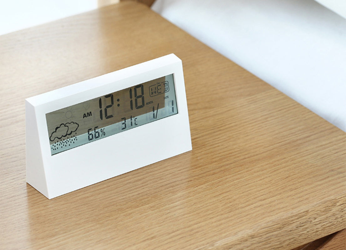 Indoor Household Thermometer Digital Hygrometer Alarm Clock Calendar