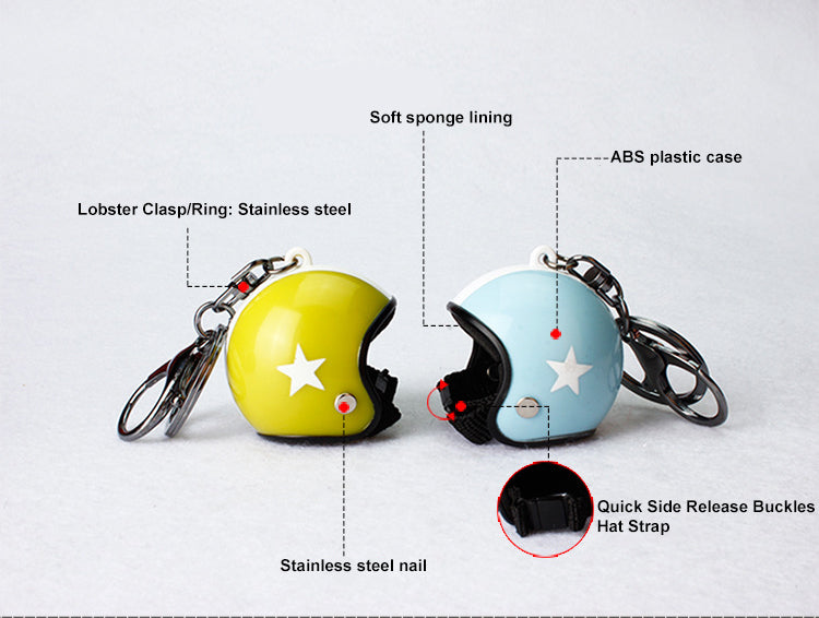 Custom Camouflage Motorcycle Helmet Keychain Phone Pendant Bag Keyring Bag Pendant Charm Accessories