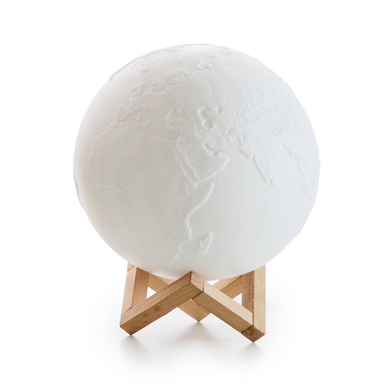 3D Globe Slapping Night Light Seven Color 5.91"