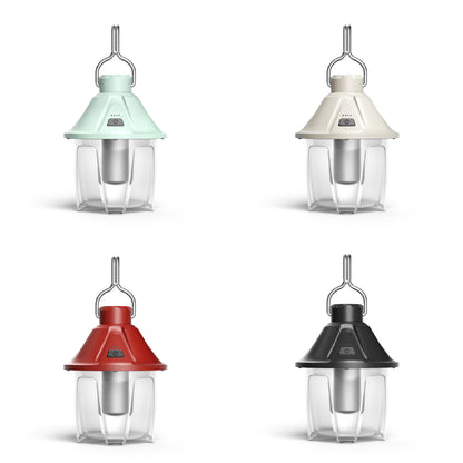 Recharge LED Retro Camping Lantern Adjustable Brightness & Hanger Waterproof Outdoor Vintage Lamp