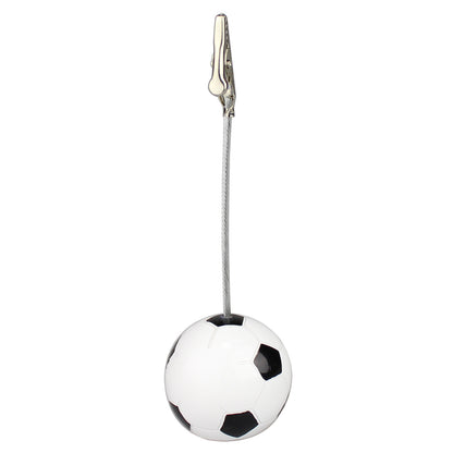 Sports Ball Base Photo Clip - Metal Alligator Clip For Notes, Photos Home Office Decor