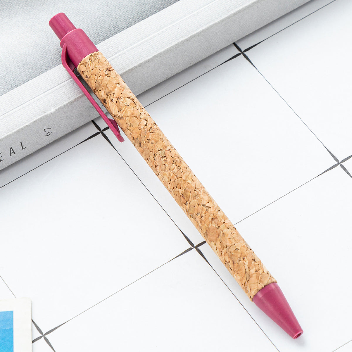 Cork Pen Eco Friendly Ballpoint Pen Recycled Wheat Straw Pen for Office, School
