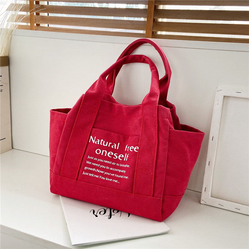 Canvas Shopping Tote Bag Single Shoulder Bag Boat Bag