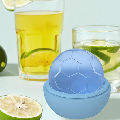 Large Single Sports Ball Ice Cube Molds Soccer Shaped Silicone Ice Ball Mold