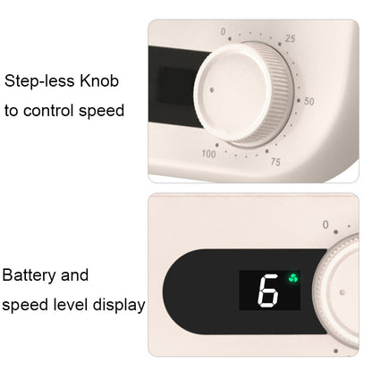 Desk Fan Battery Operated Rechargeable Foldable Personal Ultra Quiet Portable Fan With Knob Control