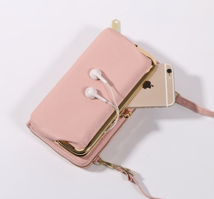 PU Leather Cell Phone Purse Bag Small Crossbody Bag Mini Messenger Bag Wallet Bag Shoulder Handbag