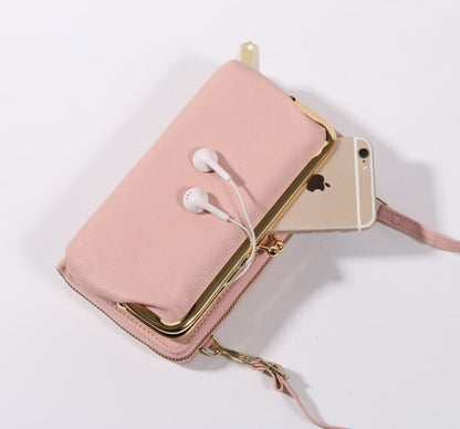 PU Leather Cell Phone Purse Bag Small Crossbody Bag Mini Messenger Bag Wallet Bag Shoulder Handbag