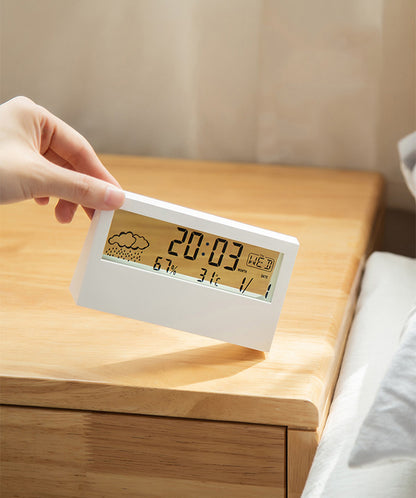 Indoor Household Thermometer Digital Hygrometer Alarm Clock Calendar