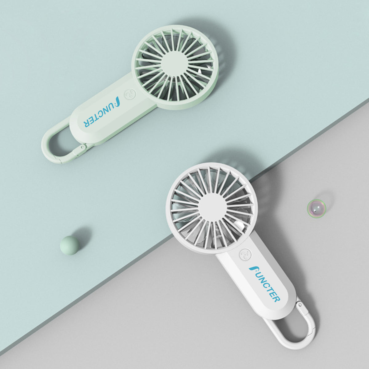Mini Portable Fan Pocket Fan with Carabiner