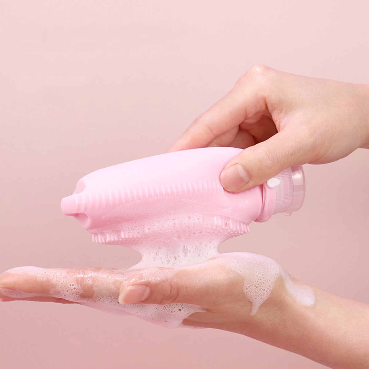 Silicone Toiletry Bottles with Body Wash & Massage Function