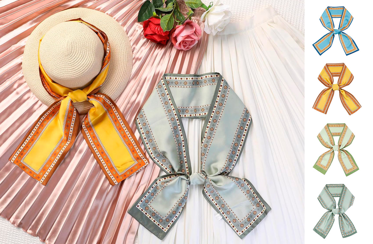 35" x 2" Full Custom Long Neckerchief Ribbon Scarf Hairband Handbag Wrap Scarf Neck Tie #5