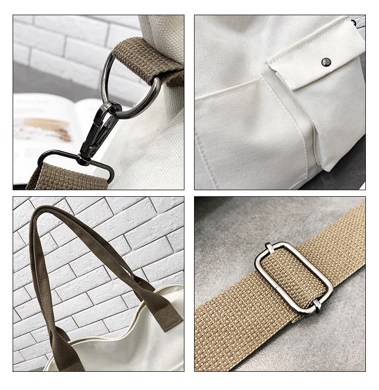 12 oz Canvas Grocery Shopping Tote Bag Single Shoulder Bag Crossbody Bag