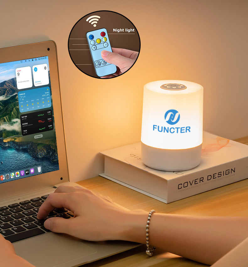 LED Touch Night Light for Kids, Nursing Lamp With Built-in Rechargeable Battery-Remote Control