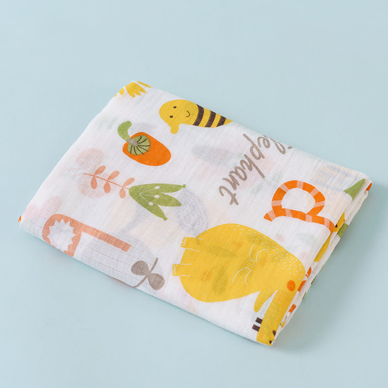 Full Color Imprint Premium Muslin Baby Wrap Swaddle Blanket