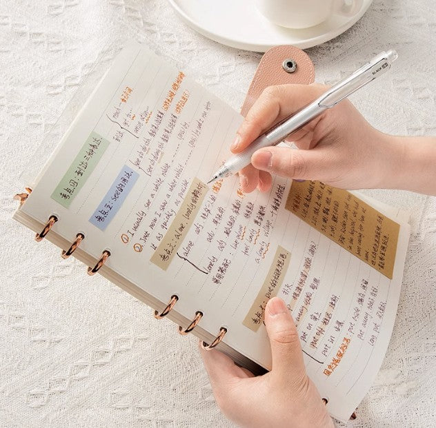 Double-sided writable non-bleed paper
