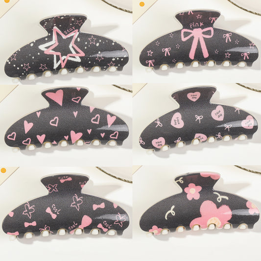 UV Full Color Printing Hair Claw Clips