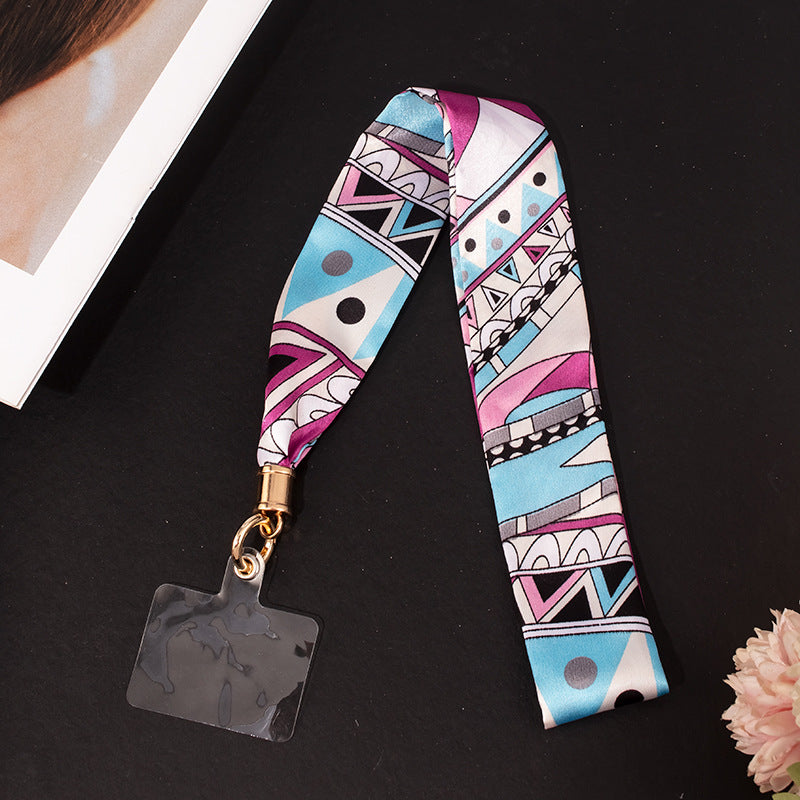 2" Full Custom Silk Feeling Satin Phone Lanyard Badge Lanyard Neck Strap w/Lanyard Pad Compatible #6