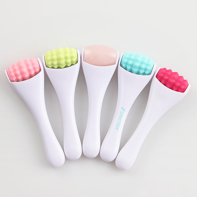Mini Silicone Face Roller Eye Cream Applicator Facial Massager Roller for Wrinkles & Puffiness