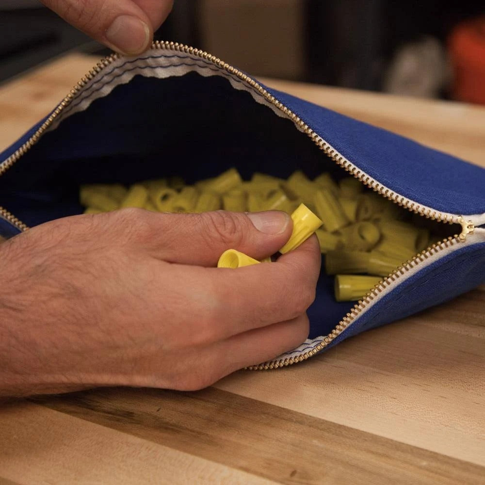 12.6" x 7.1" Zipper Tool Bags - Heavy-Duty 16 oz. Tool Pouch Cotton Tool Bag