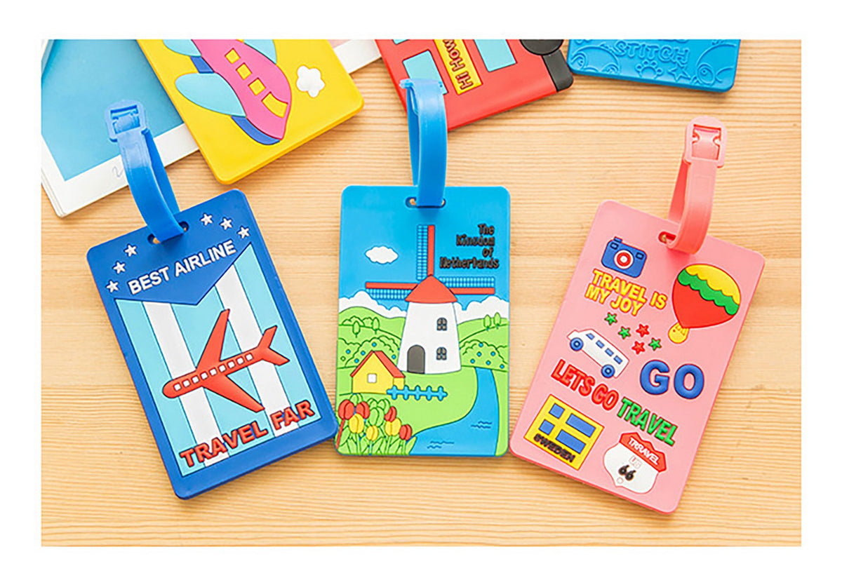 Fully Customizable 3D Raised Soft PVC Luggage Tag For Suitcase Travel Baggage Identification