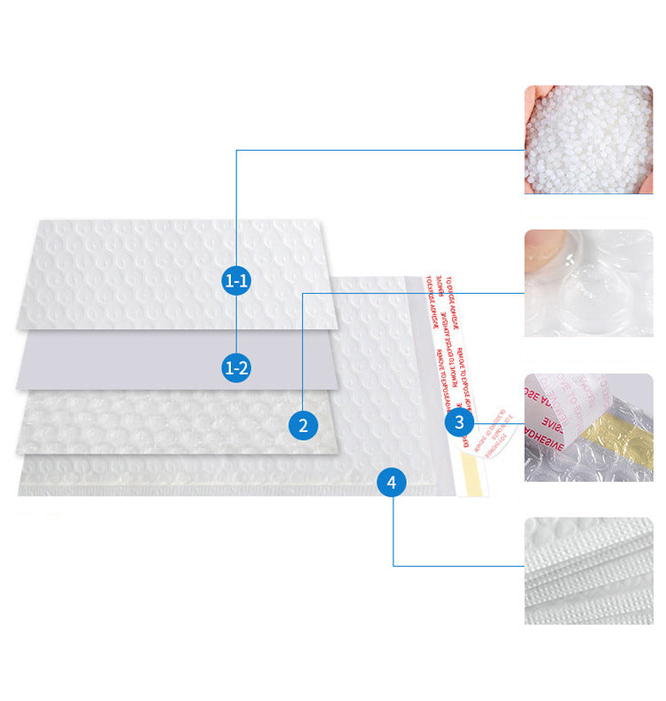 5.9 x 9.9" White Poly Bubble Mailer Self Seal Padded Envelopes for Shipping/ Packaging/ Mailing