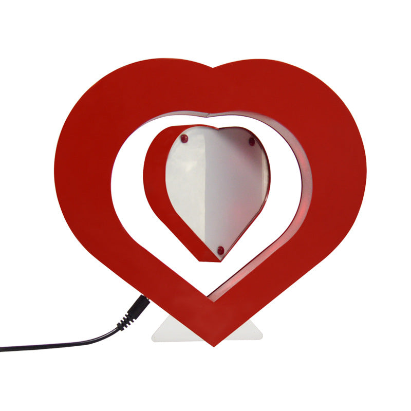 Heart Shaped Magnetic Floating Photo Frame